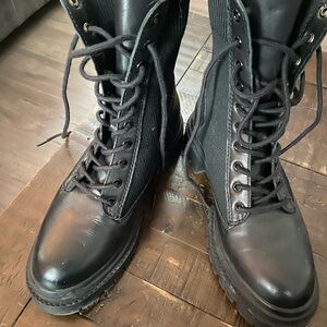 Aldo Black Combat & Moto Boots